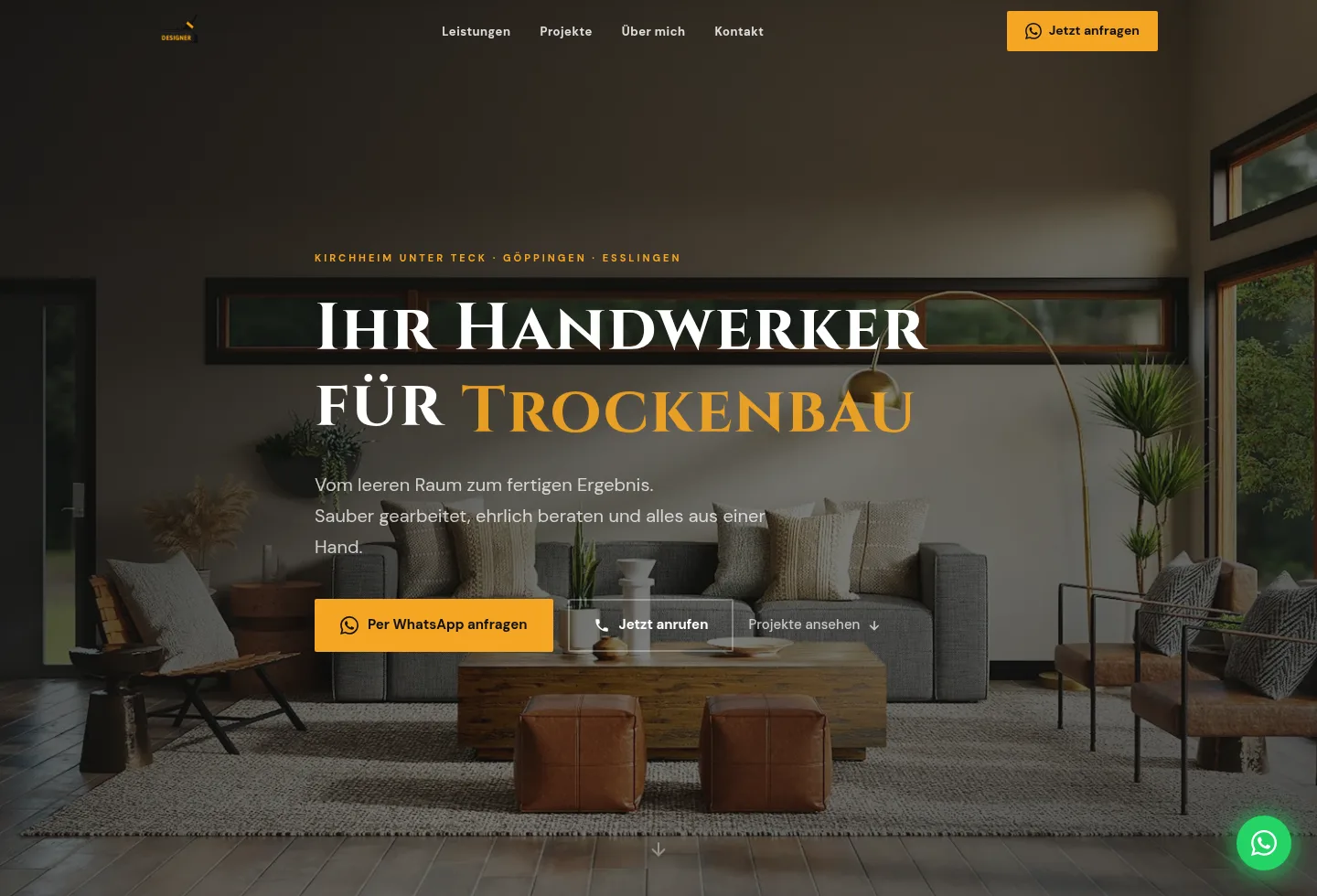 Kastner Wand & Boden – Website von SYTE