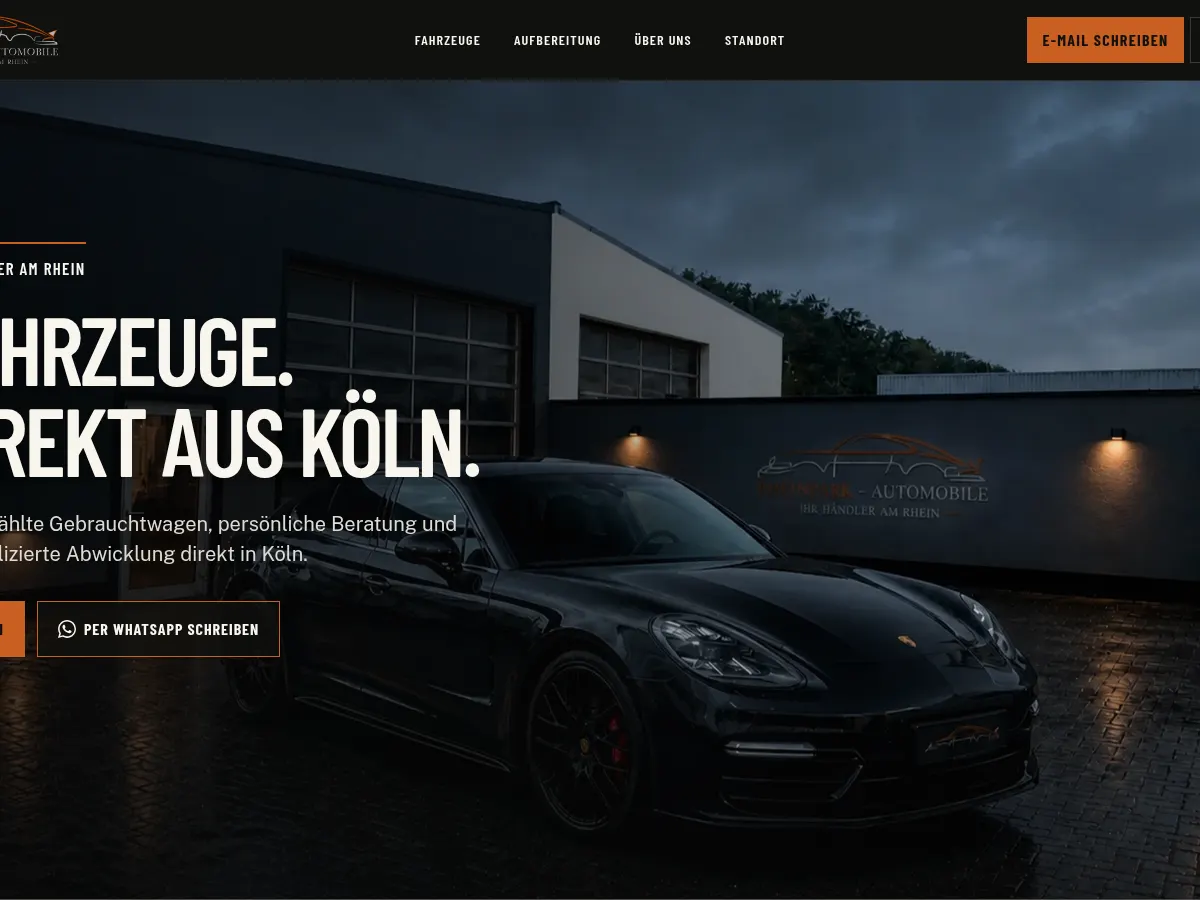 RheinPark Automobile – Website von SYTE