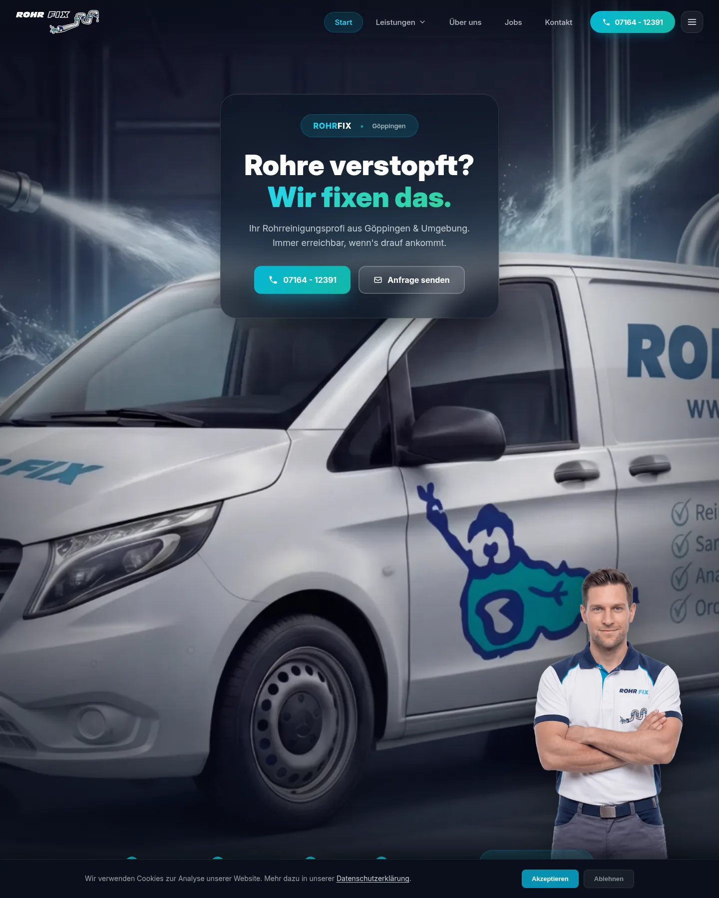 Rohr-Fix – Website von SYTE
